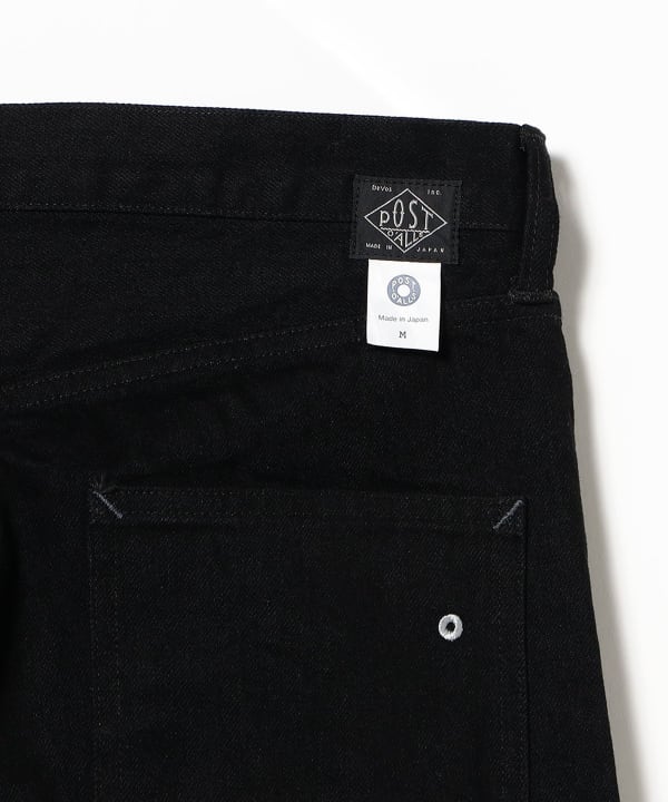 POST OVERALLS / #1397-BO No.2 Fiver Pocket : denim blackout