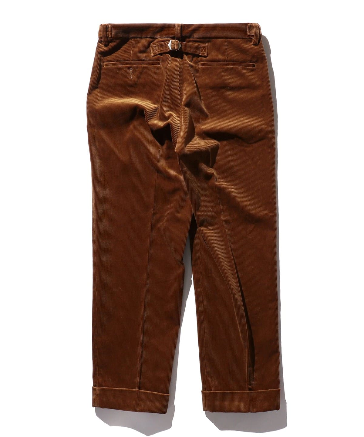 Beams Plus IVY Trousers Wide Recycle Wool Plaid Brown