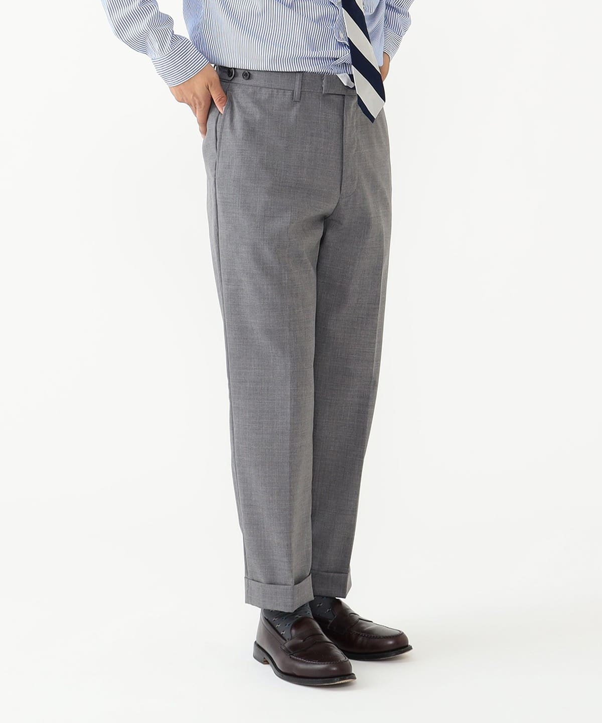 BEAMS PLUS IVY Trousers AnkleCut Combat Wool Tropical (pants BEAMS