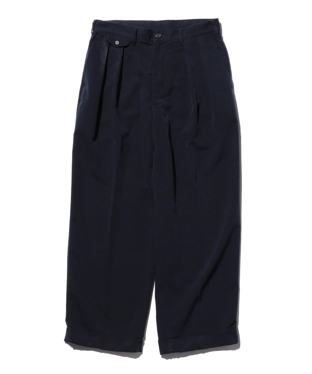 2 Pleats Trousers PE Twill パンツ MEN NAVY XL 2 Pleats Trousers PE Twill パンツ MEN NAVY XL