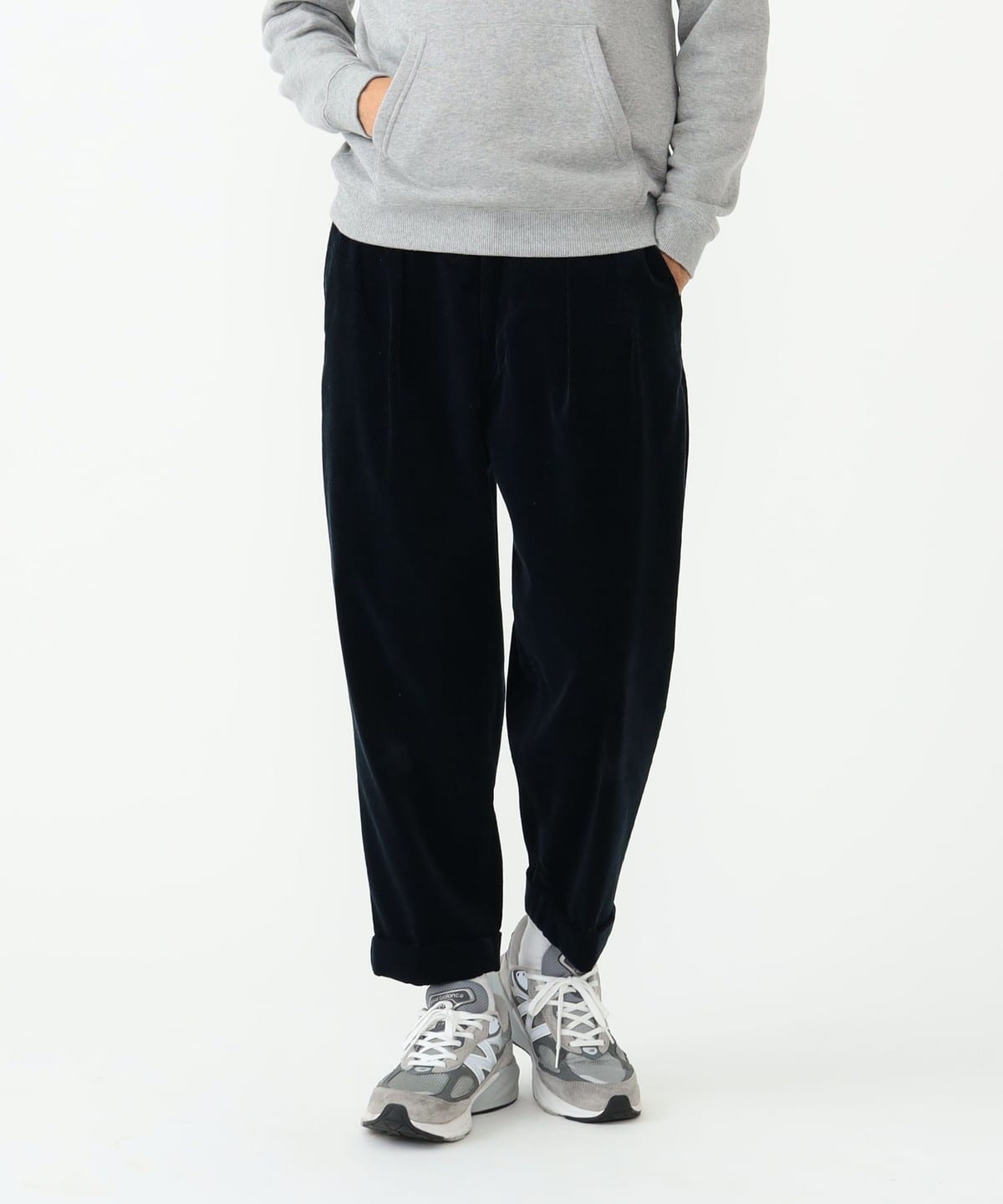 2Pleats Corduroy パンツ MEN NAVY L 2Pleats Corduroy パンツ MEN NAVY L