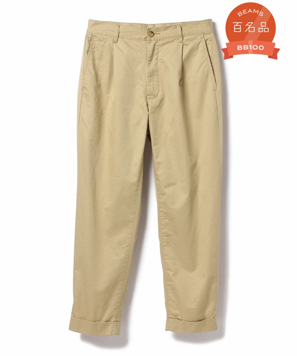 BEAMS PLUS 1 Pleat 80/3 Twill (pants, chino BEAMS PLUS) for