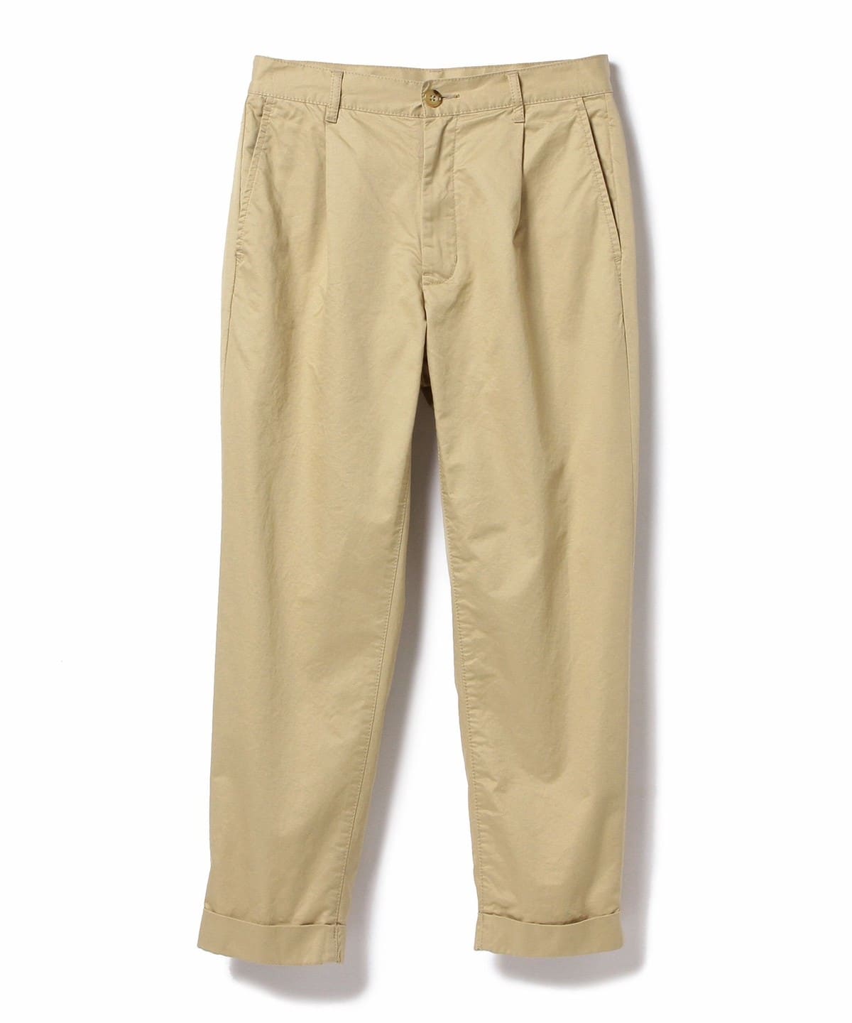 1 Pleat 80/3 Twill パンツ MEN BEIGE S 1 Pleat 80/3 Twill パンツ MEN BEIGE S