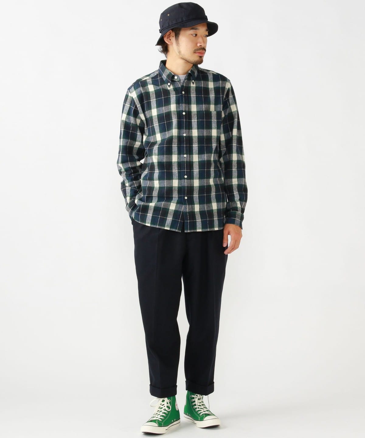 J5008 新品 ビームスプラス カシミヤ混2プリーツフランネルトラウザーズXL J5008 新品 ビームスプラス カシミヤ混2プリーツフランネル