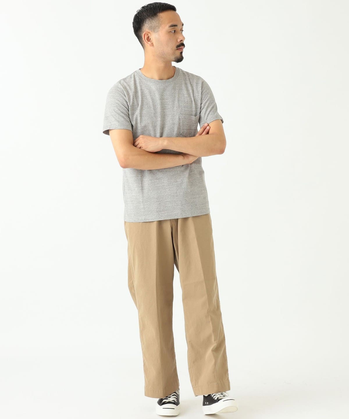 beams puls ビームスプラス　2プリーツ　チノ　ネイビー　M BEAMS MEN｜BEAMS PLUS｜2プリーツ ツイル チノパンツ ビームス