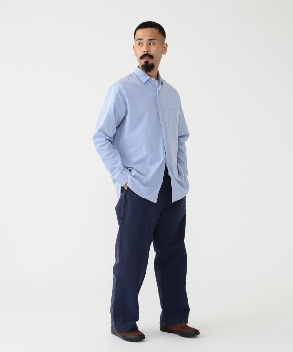 Beams Plus MIL Trousers Herringbone Navy