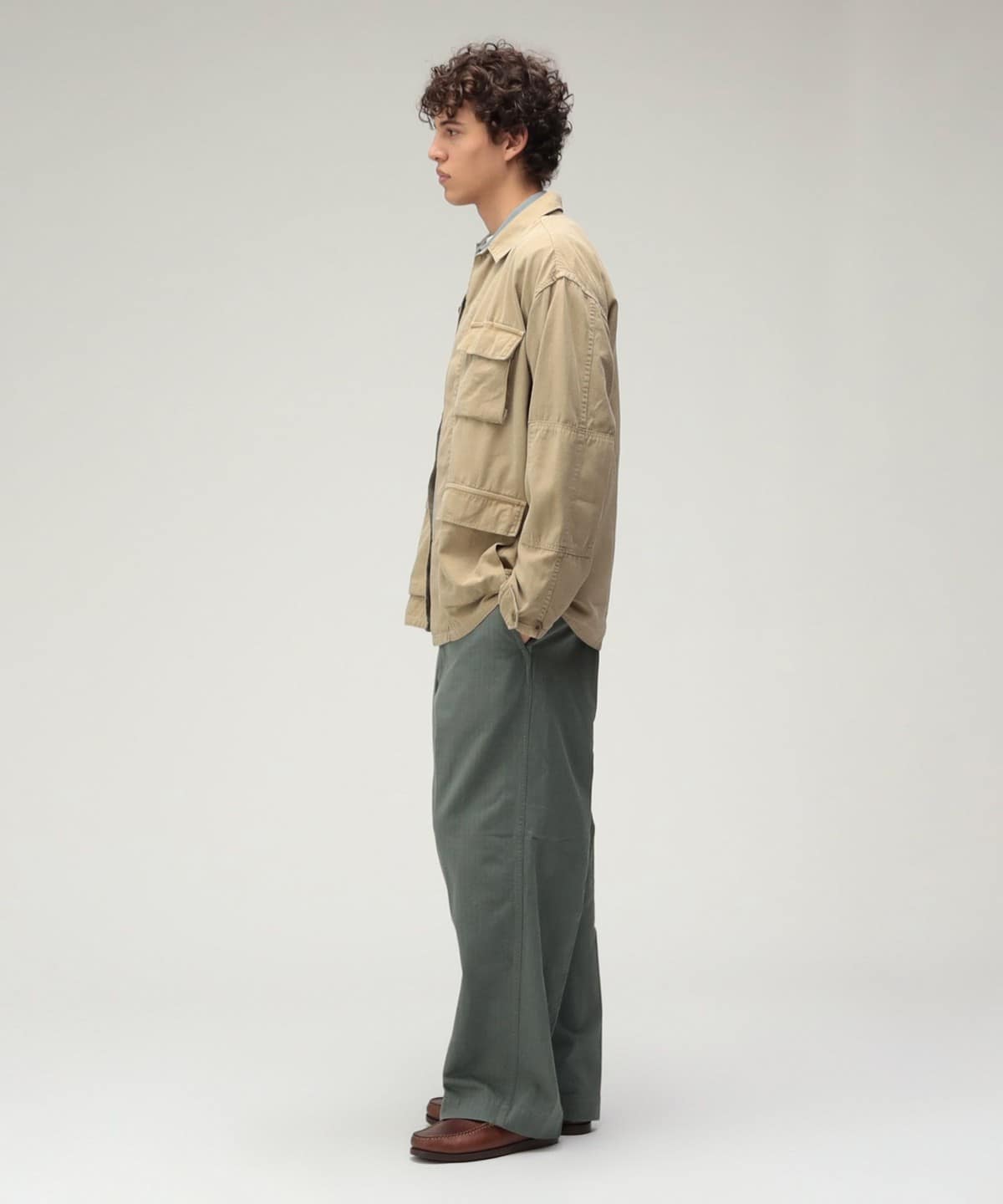 パンツ BEAMS PLUS MIL Trousers Herringbone M BEAMS PLUS（ビームス プラス）MIL Trousers Herringbone（パンツ