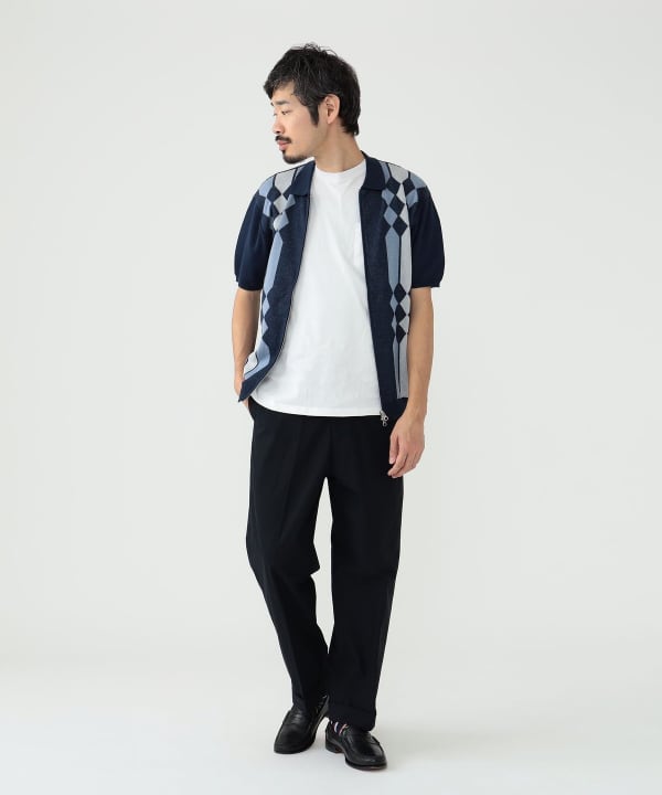 BEAMS PLUS IVY Trousers Wide High Density Cotton (pants