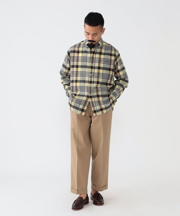 BEAMS PLUS（ビームス プラス）BEAMS PLUS / 2 Pleats Trousers Twill ...