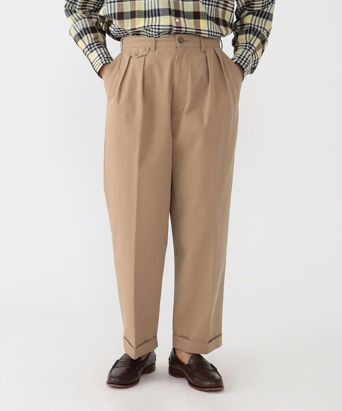 BEAMS PLUS（ビームス プラス）2 Pleats Trousers Twill（パンツ