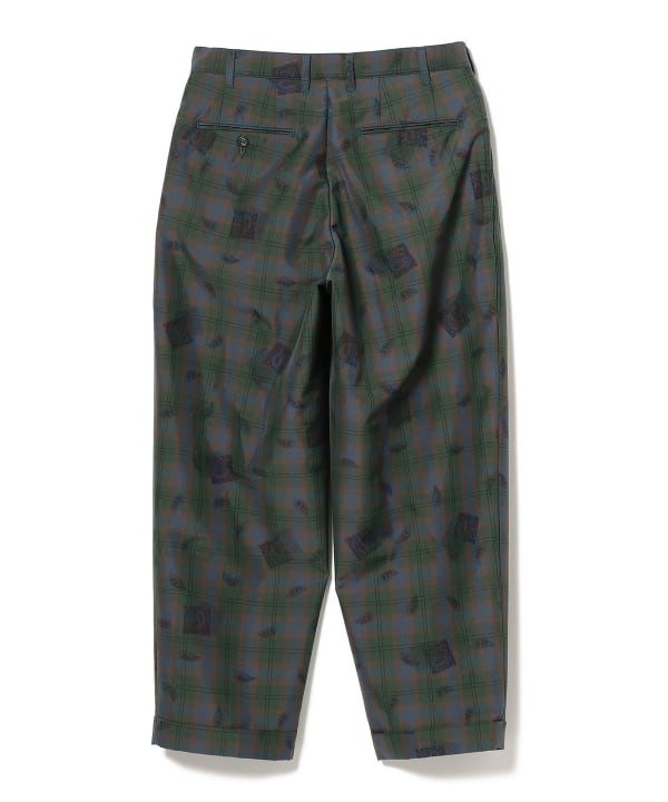 BEAMS PLUS 2 BEAMS PLUS Trousers TW Plaid On Print (pants, casual pants)  for sale | BEAMS