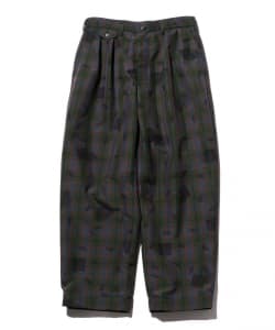 2 Pleats Trousers TW Plaid On Print