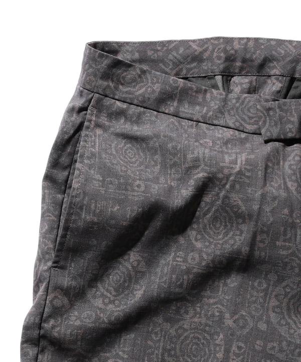 BEAMS PLUS Tropical Wool Batik Print Drawstring Trousers (Pants BEAMS PLUS  Casual Pants) Available at BEAMS