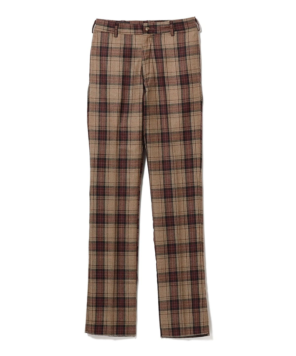 【別注】BARRY BRICKEN バリーブリッケン / Wool Plaid Trousers パンツ MEN BROWN PLAID 34 【別注】BARRY BRICKEN バリーブリッケン / Wool Plaid Trousers パンツ MEN BROWN PLAID 34