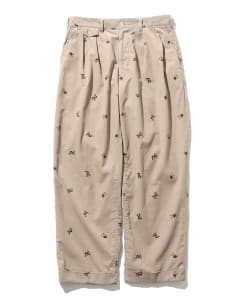 ▲END. × Clarks ORIGINALS × BEAMS PLUS / 2 Pleats Trousers Ski Trek Man Print