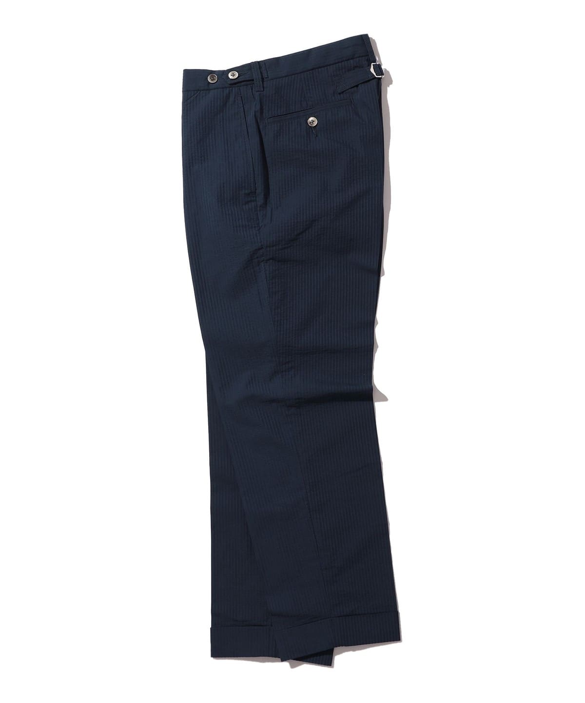 IVY Trousers Ankle Cut Seersucker パンツ MEN NAVY S IVY Trousers Ankle Cut Seersucker パンツ MEN NAVY S