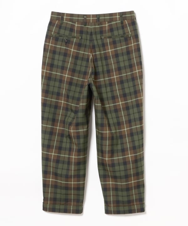 BEAMS PLUS（ビームス プラス）2 Pleats Tapered TW Twill Plaid