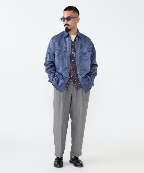 BEAMS PLUS（ビームス プラス）2 Pleats Trousers Linen Cupra