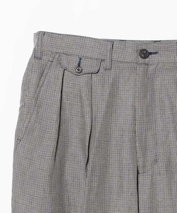 BEAMS PLUS（ビームス プラス）2 Pleats Trousers Linen Cupra