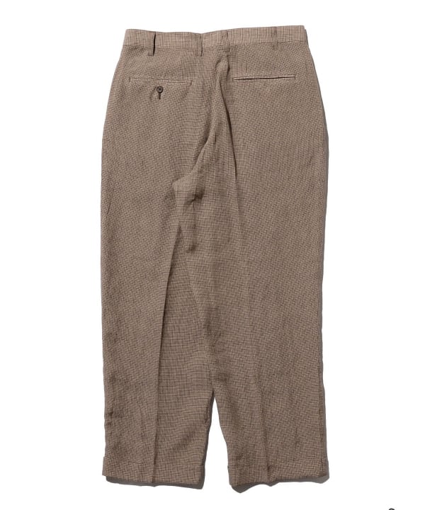 BEAMS PLUS(ビームス プラス)2 Pleats Trousers Linen Cupra BEAMS PLUS(ビームス プラス)2 Pleats Trousers Linen Cupra
