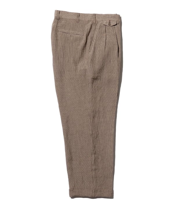 BEAMS PLUS（ビームス プラス）2 Pleats Trousers Linen Cupra