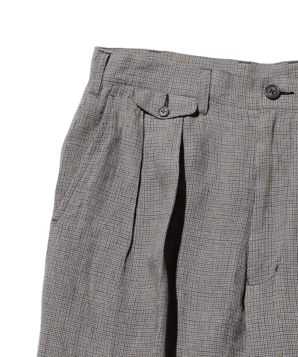BEAMS PLUS（ビームス プラス）2 Pleats Trousers Linen Cupra