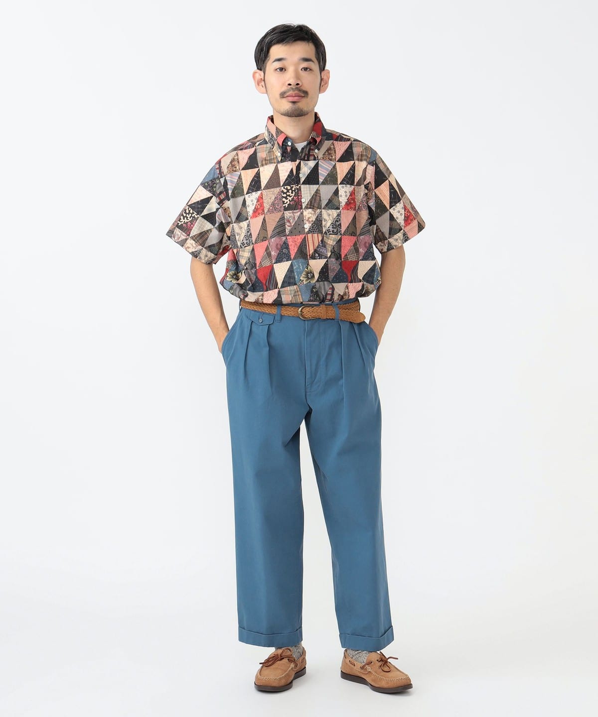 BEAMS PLUS（ビームス プラス）2 Pleats Trousers Twill Bio Washed