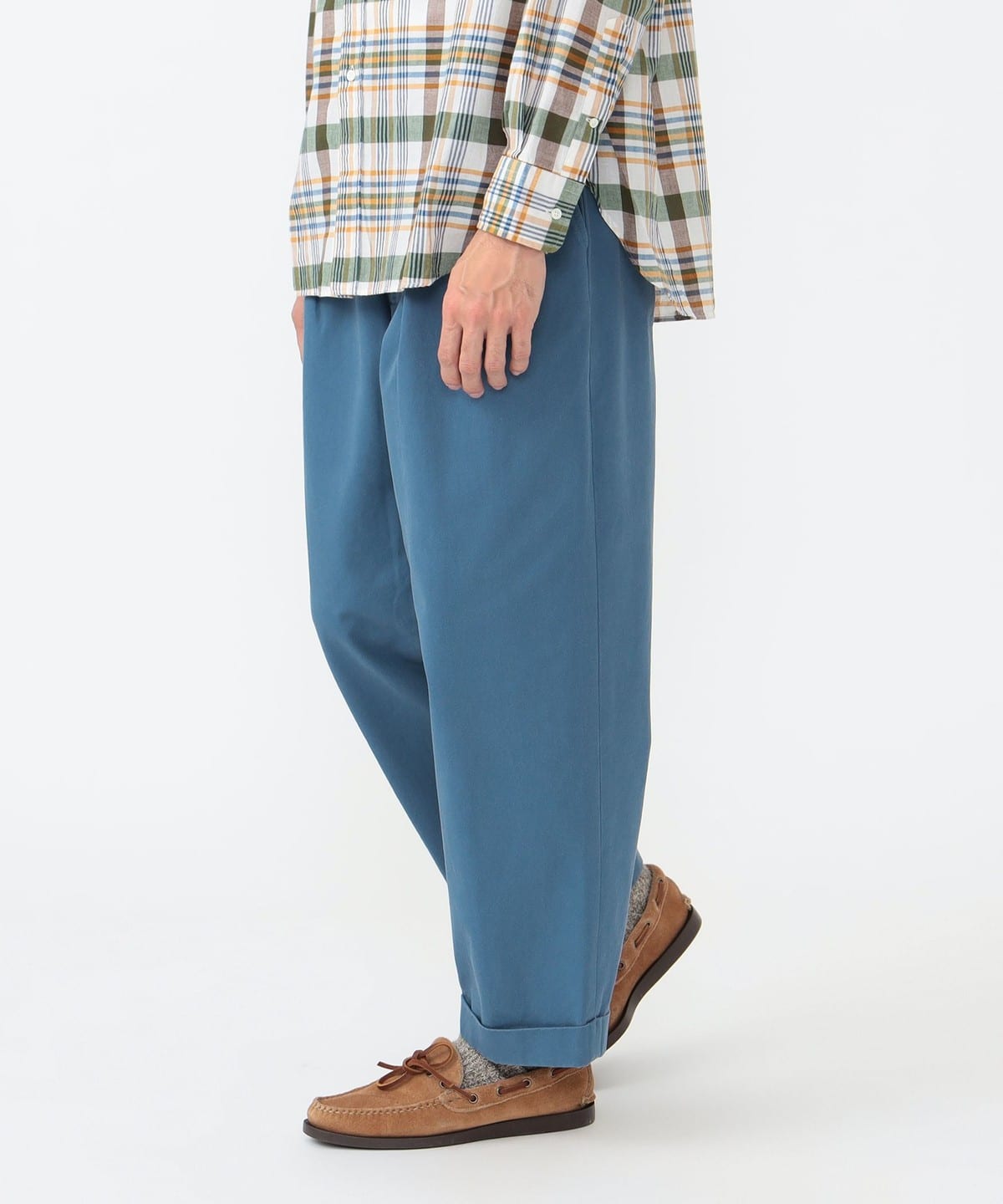 2 Pleats Trousers Twill Bio Washed Lサイズ BEAMS PLUS（ビームス プラス）2 Pleats Trousers Twill Bio Washed