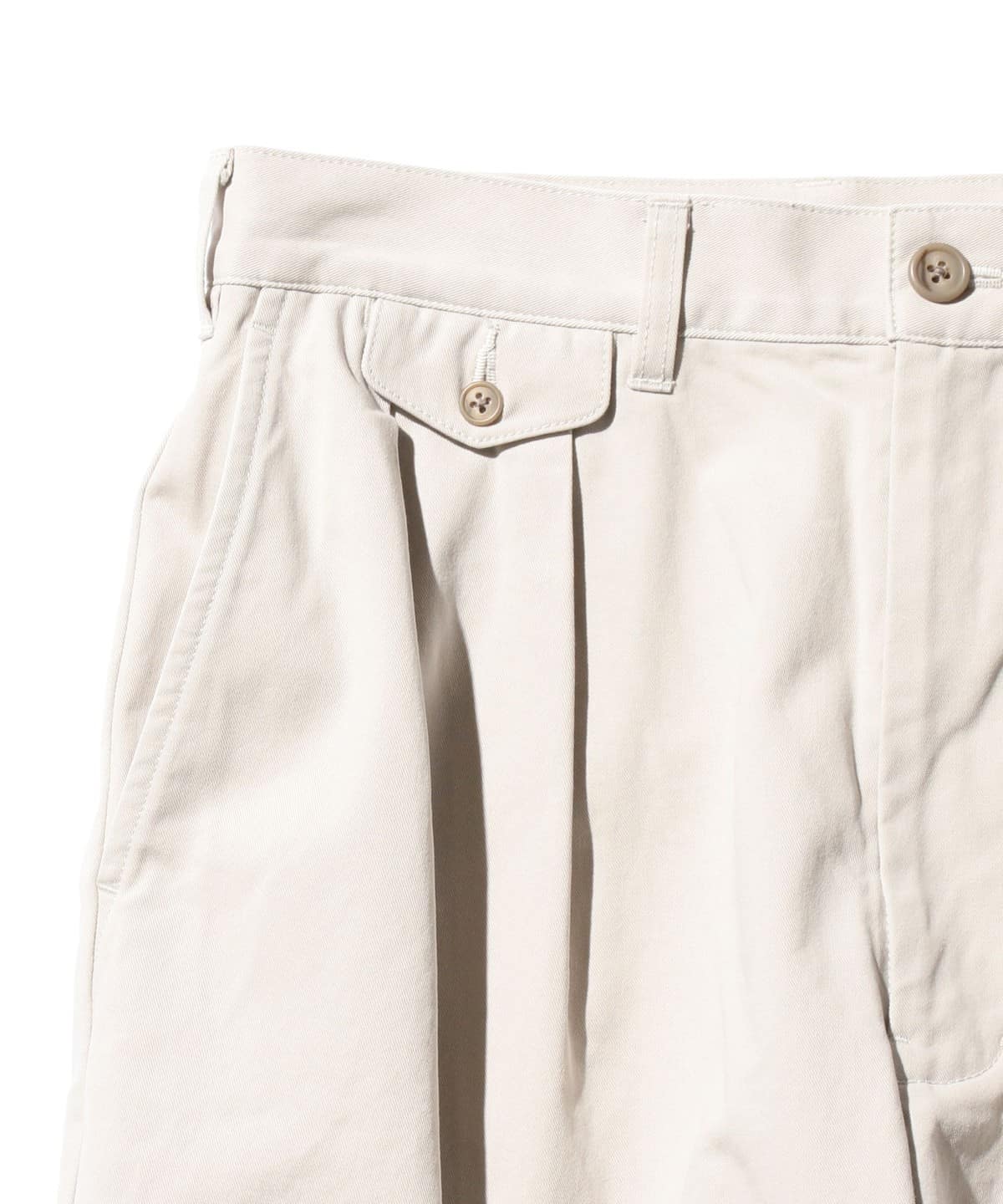 BEAMS PLUS（ビームス プラス）2 Pleats Trousers Twill Bio Washed