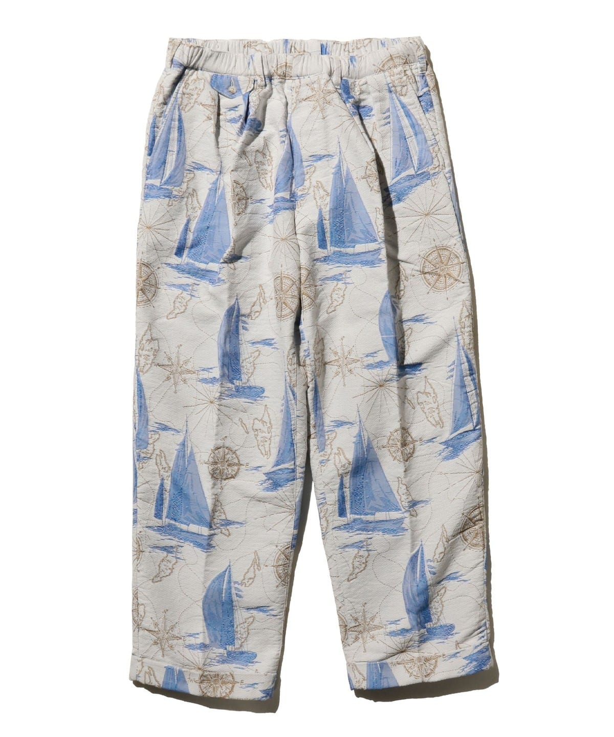 2 Pleats Relax Trousers Yacht Jacquard パンツ MEN Yacht M 2 Pleats Relax Trousers Yacht Jacquard パンツ MEN Yacht M