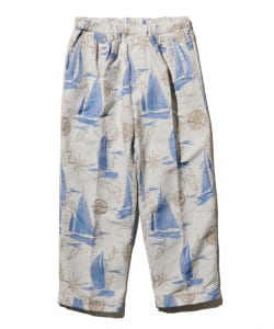 2 Pleats Relax Trousers Yacht Jacquard