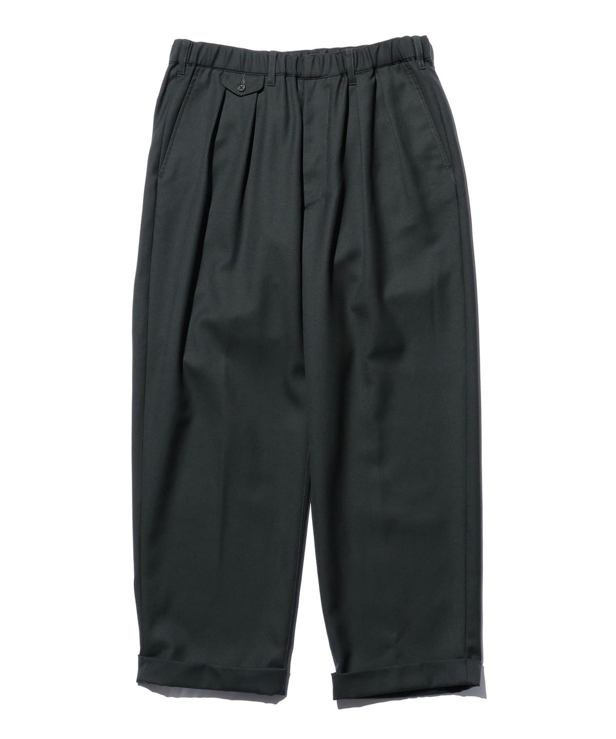 2 Pleats Relax Trousers Laundry Wool パンツ MEN CHARCOAL. G M 2 Pleats Relax Trousers Laundry Wool パンツ MEN CHARCOAL. G M