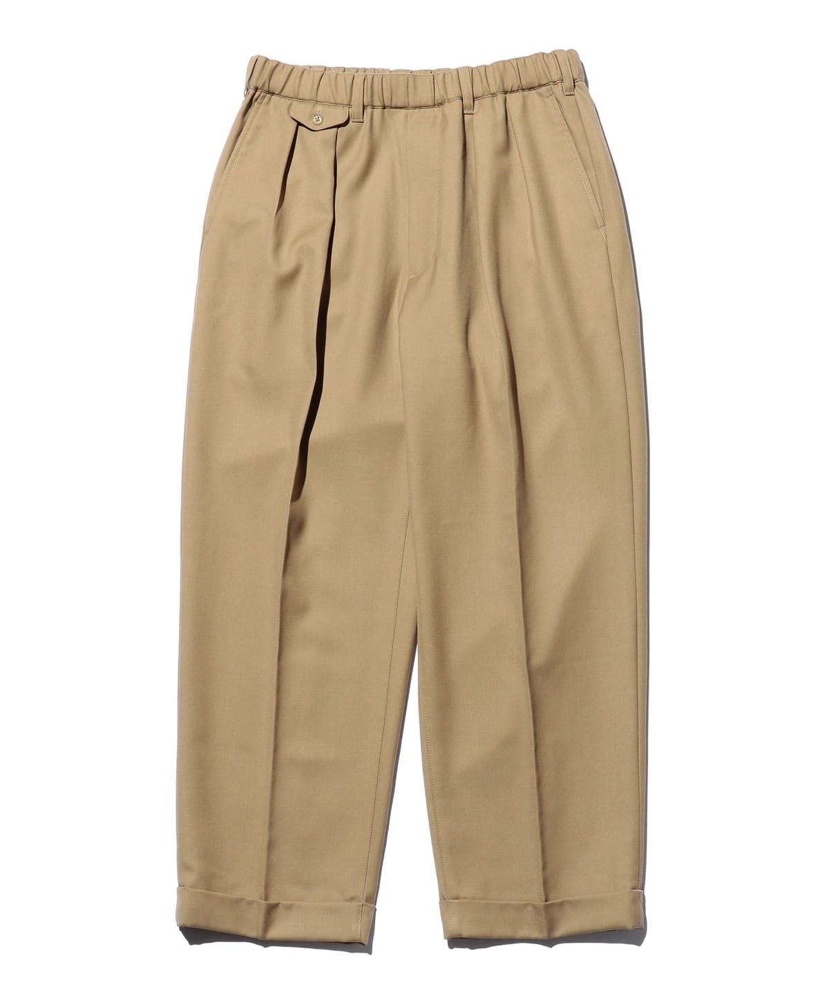 2 Pleats Relax Trousers Laundry Wool パンツ MEN KHAKI S 2 Pleats Relax Trousers Laundry Wool パンツ MEN KHAKI S