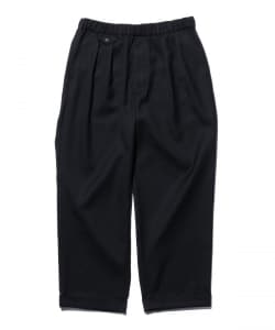 2 Pleats Relax Trousers Laundry Wool