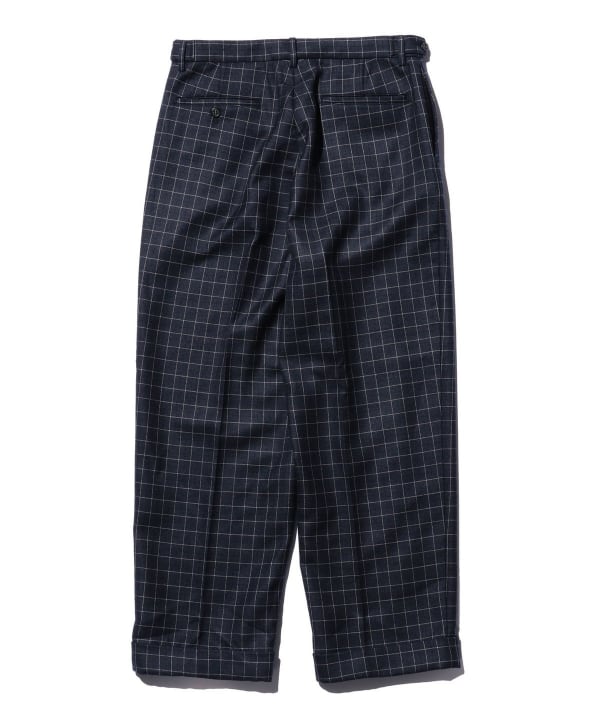 BEAMS PLUS（ビームス プラス）IVY Trousers Wide Wool Plaid Double