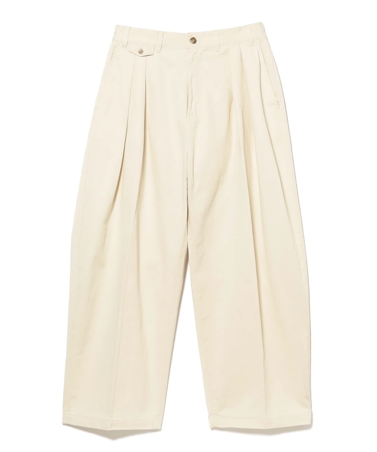 【別注】STUDIO NICHOLSON スタジオ ニコルソン / ALVY DOUBLE PLEAT PANT パンツ MEN CREAM L 【別注】STUDIO NICHOLSON スタジオ ニコルソン / ALVY DOUBLE PLEAT PANT パンツ MEN CREAM L