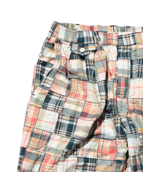 BEAMS PLUS マドラスチェック パッチワーク ショーツ JAPAN製