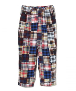 2 Pleats Relax Indian flannel Patchwork