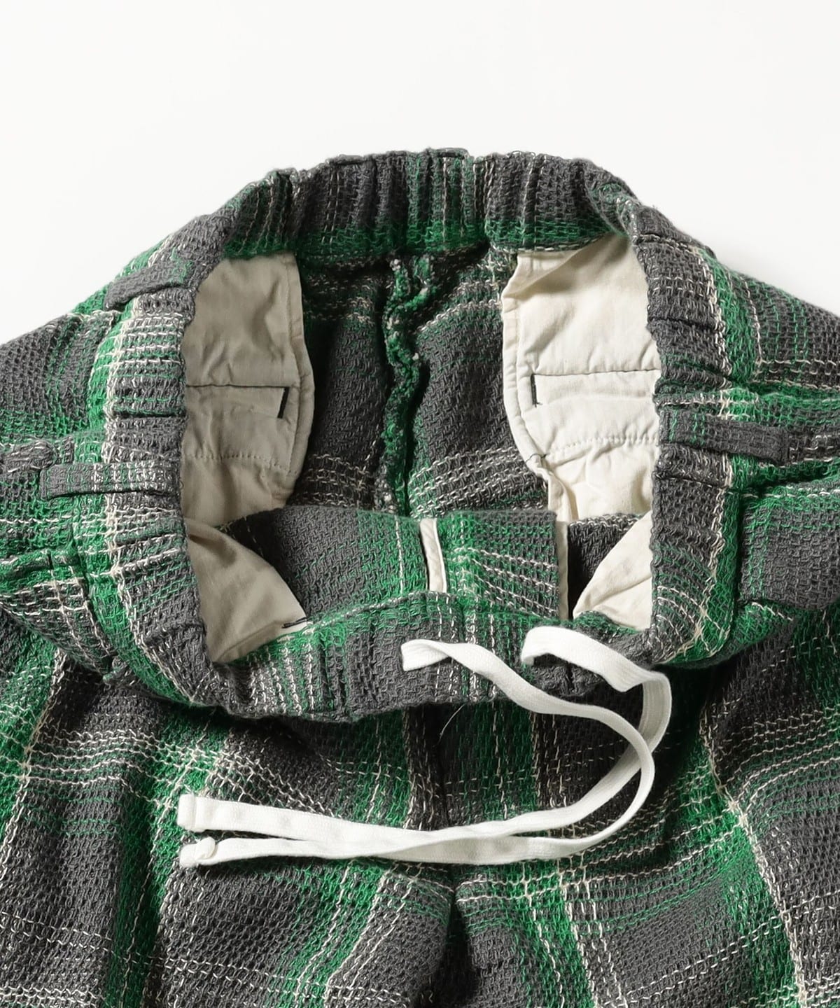 BEAMS PLUS（ビームス プラス）2 Pleats Relax Trousers Waffle Plaid