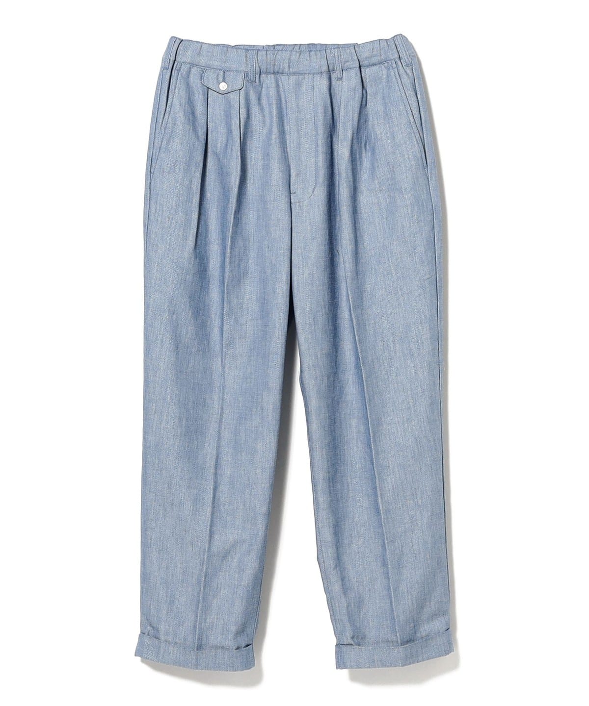 BEAMS PLUS BEAMS PLUS Pleats Relax Trousers Indigo Oxford (casual