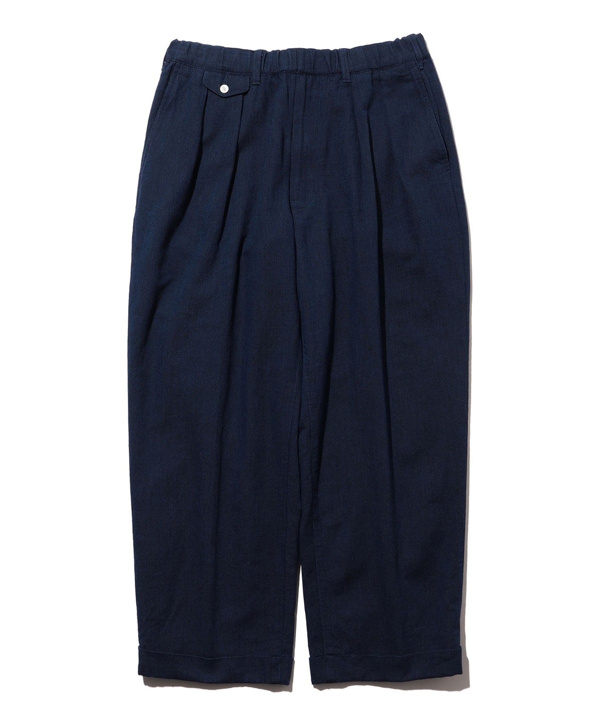 BEAMS PLUS BEAMS PLUS Pleats Relax Trousers Indigo Oxford (casual
