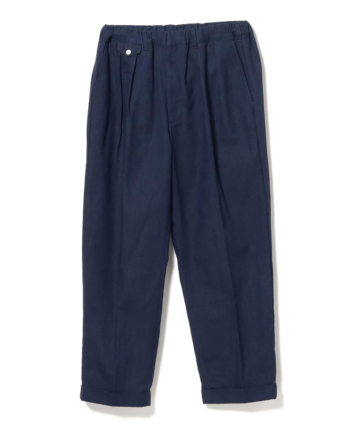 BEAMS PLUS BEAMS PLUS Pleats Relax Trousers Indigo Oxford (casual