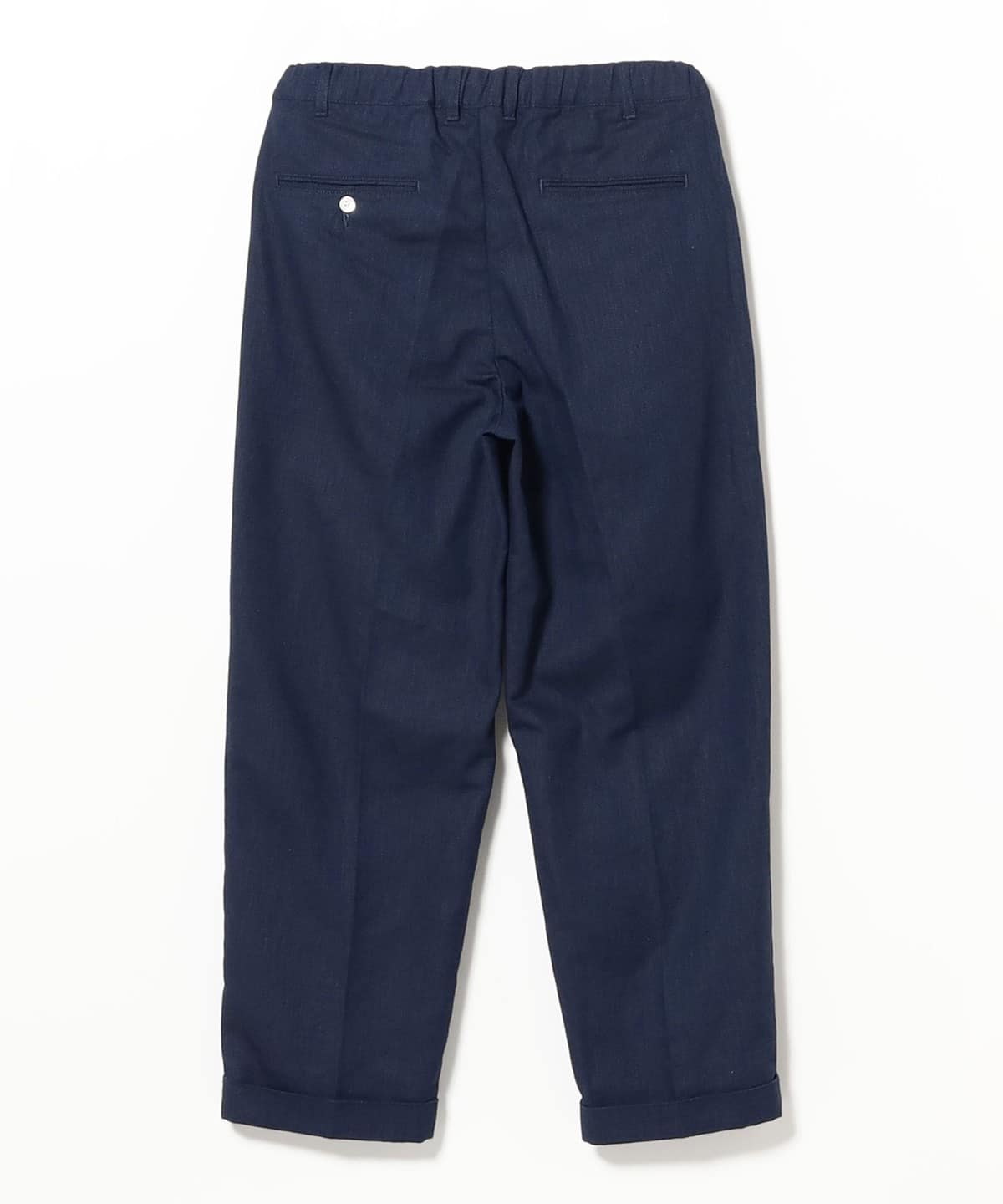 BEAMS PLUS ビームスプラス2プリーツ チノパンツ M ネイビー BEAMS PLUS（ビームス プラス）2 Pleats Relax Trousers Indigo Oxford