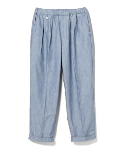 2 Pleats Relax Trousers Indigo Oxford