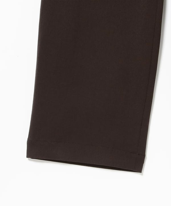sage de cret / Polyester Rayon Wide Double pleats Pants