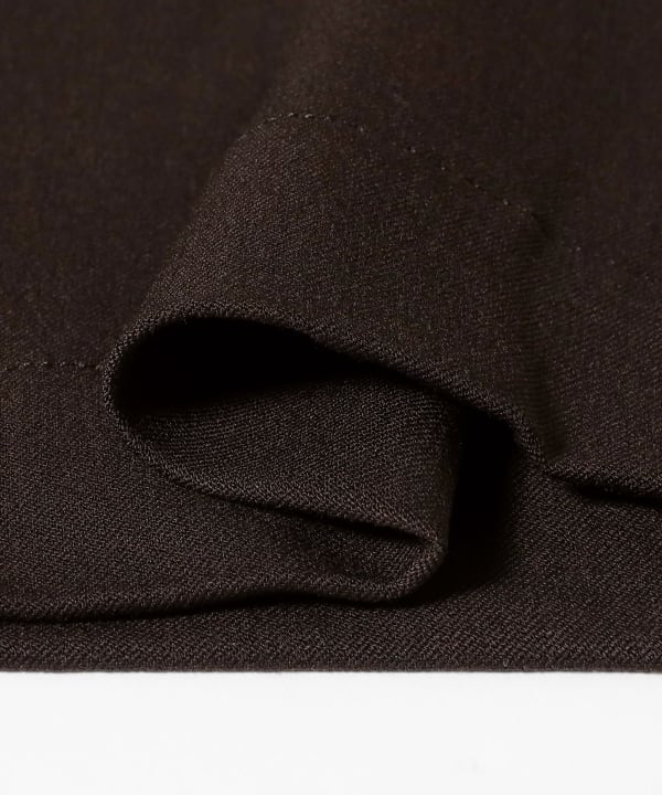 sage de cret / Polyester Rayon Wide Double pleats Pants