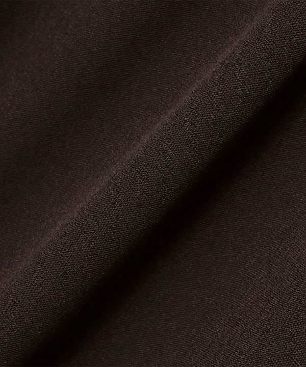 sage de cret / Polyester Rayon Wide Double pleats Pants