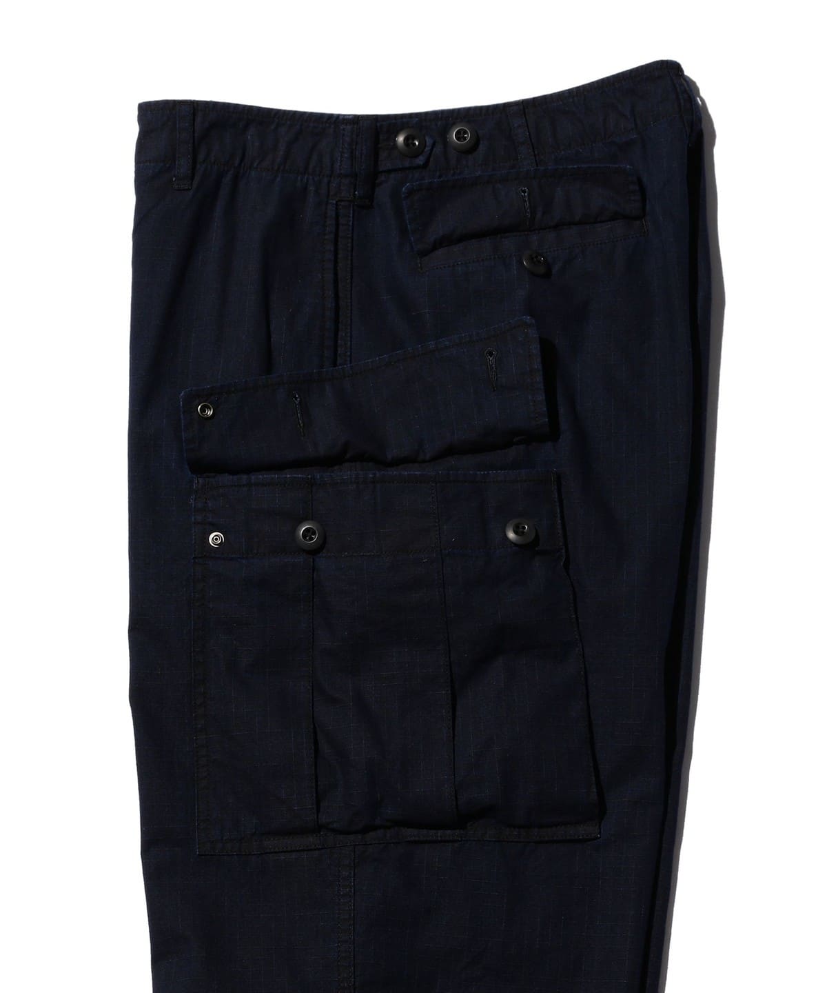 A18807 美品 BEAMS+ MIL6Pインディゴリップストップカーゴ S BEAMS PLUS（ビームス プラス）MIL 6 Pocket Indigo Ripstop（パンツ