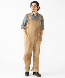 ▲ENGINEERED GARMENTS / Animal Print Cotton Overalls