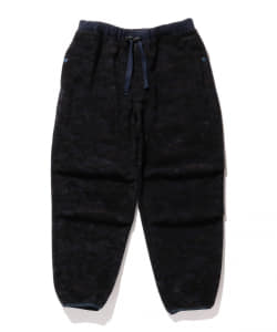 ▲フリース カモフラージュプリント ジム ワイド パンツ